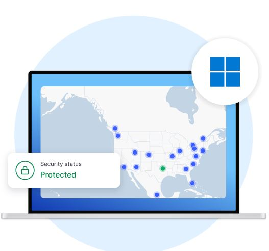 NordVPN PC security protected