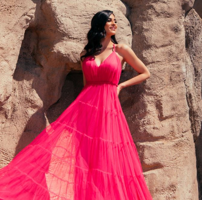 Ifos Fashion ροζ φόρεμα