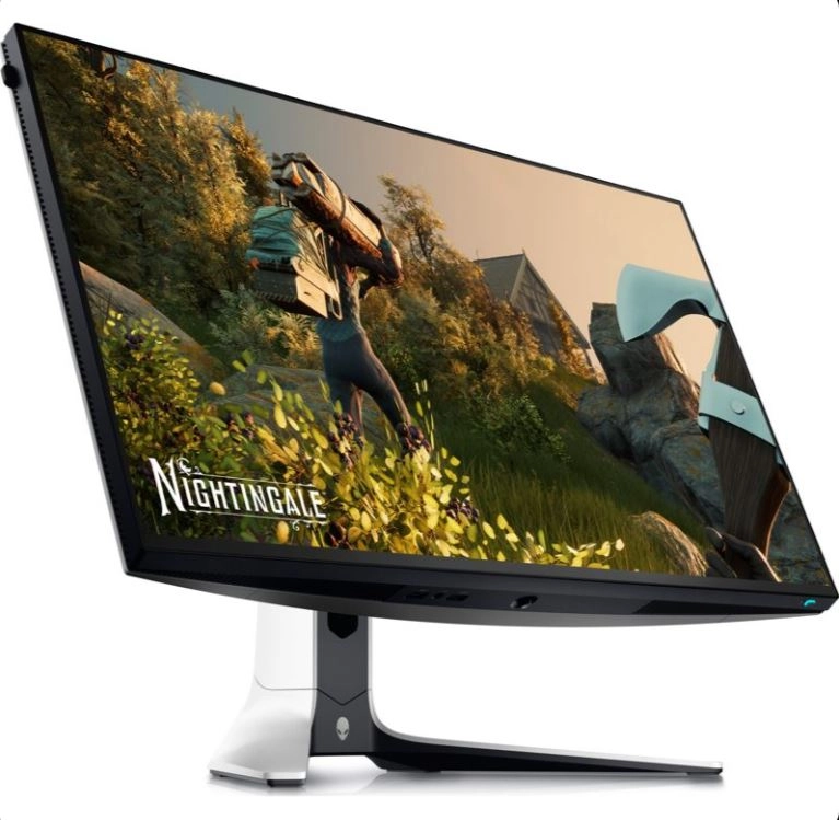 Gaming Monitor με φόντο έναν τουρίστα με σακίδιο πλάτης στη φύση