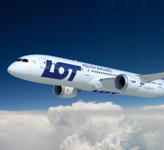 LOT airplane